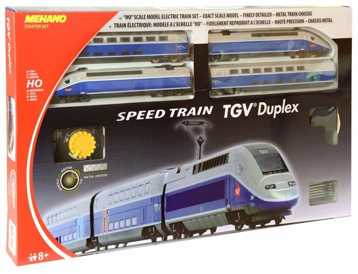 Kit modelisme a construire Mehano - T681 - Coffret de Train TGV - Duplex A L'echelle Ho