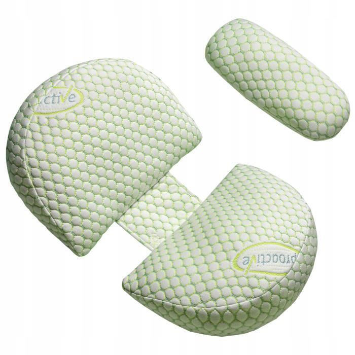 Oreiller de grossesse en forme de U pour femmes enceintes Vert S