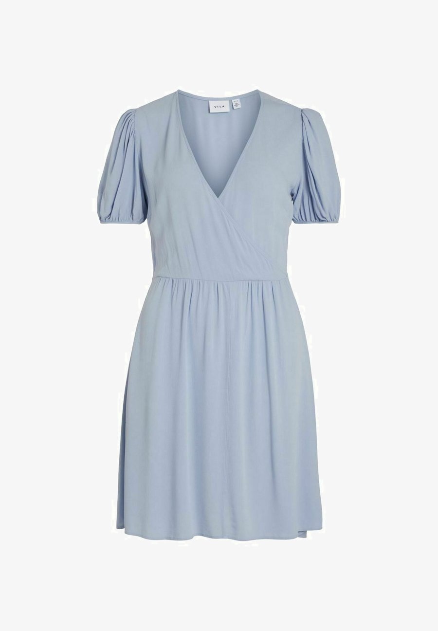 VILA MINI KURZÄRMELIGES - Robe de jour - bleu Kentucky
