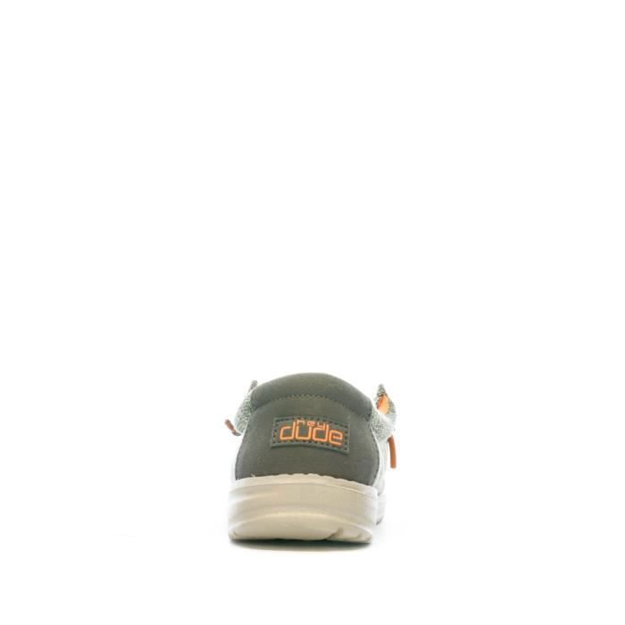 Hey Dude Wally Youth - Boys' Low Shoes Grey/Khaki