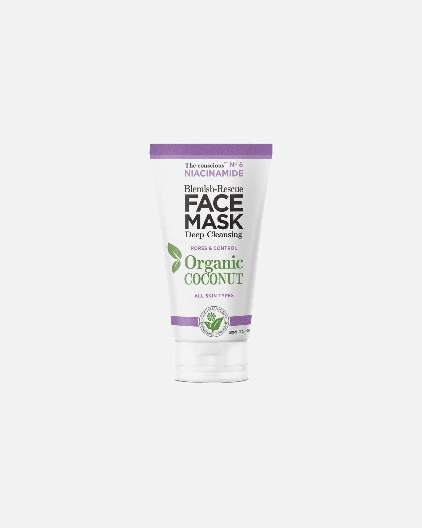 „The conscious™“ valomoji kaukė su niacinamidu – 50 ml