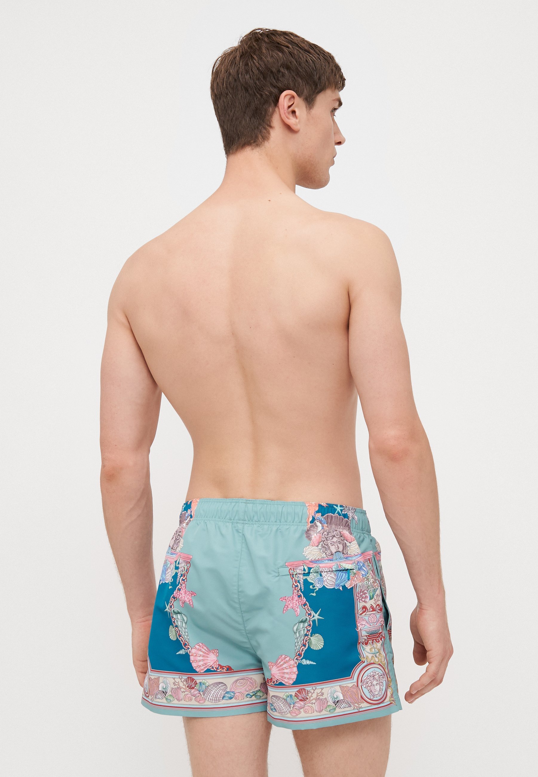 Versace SWIM GOLFO LA VACANZA FOULARD PRINT - Pantaloncini da bagno - verde mare/verde mare scuro