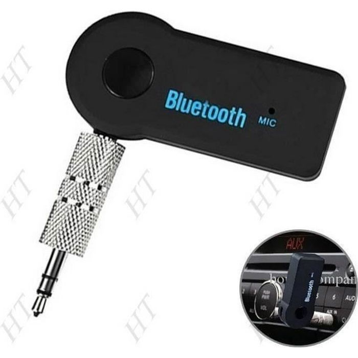 Adaptador receptor Bluetooth - Alta tecnología - 4,1 - 3,5 mm - Negro - Inalámbrico