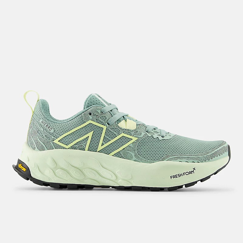 Fresh Foam X Hierro v8 voor vrouwen – Salt Marsh met Limelight en waterkers