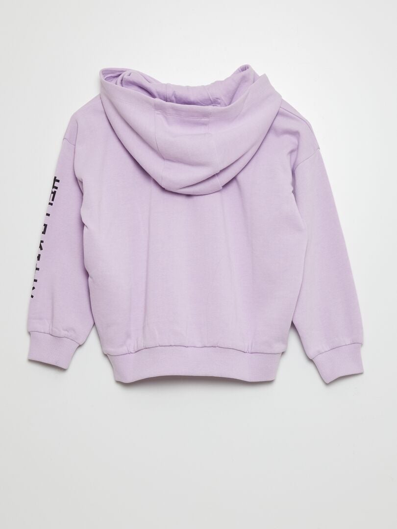 Bluza z kapturem Hello Kitty z polaru – FIOLETOWA