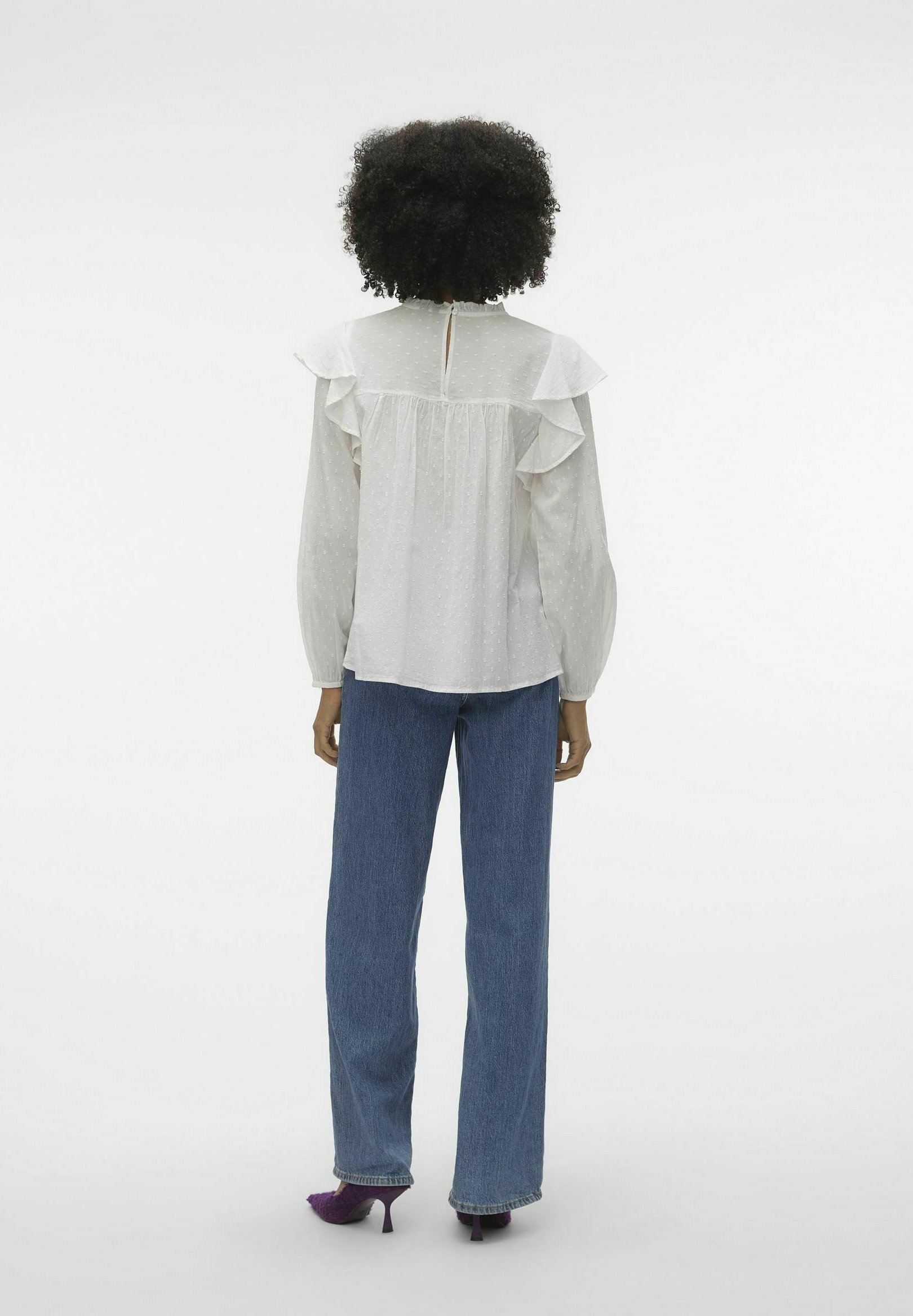 Vero Moda VMTRINE - Bluse - Schneeweiß