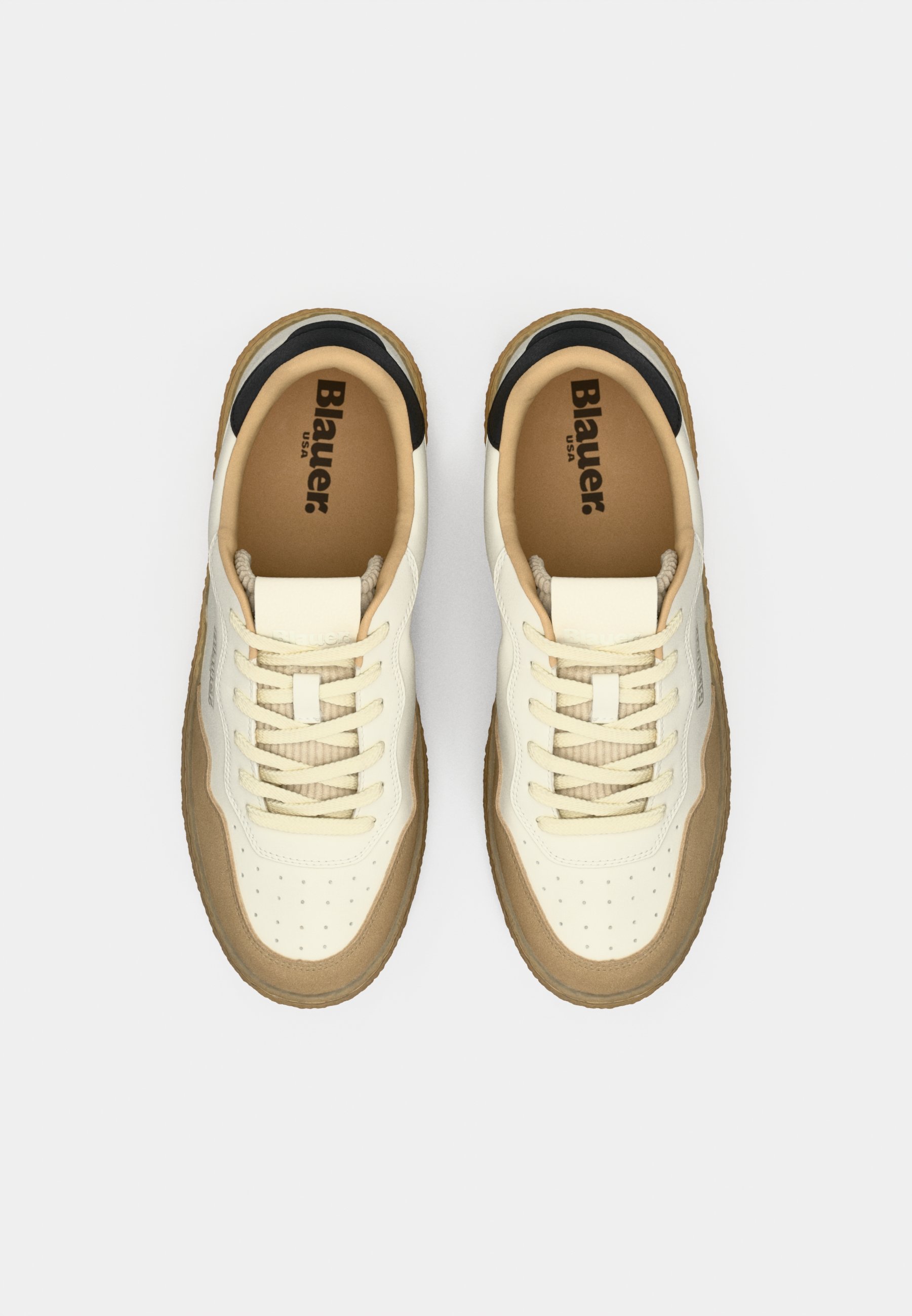 Blauer RUSTON01 - Sneakers - crème/zwart