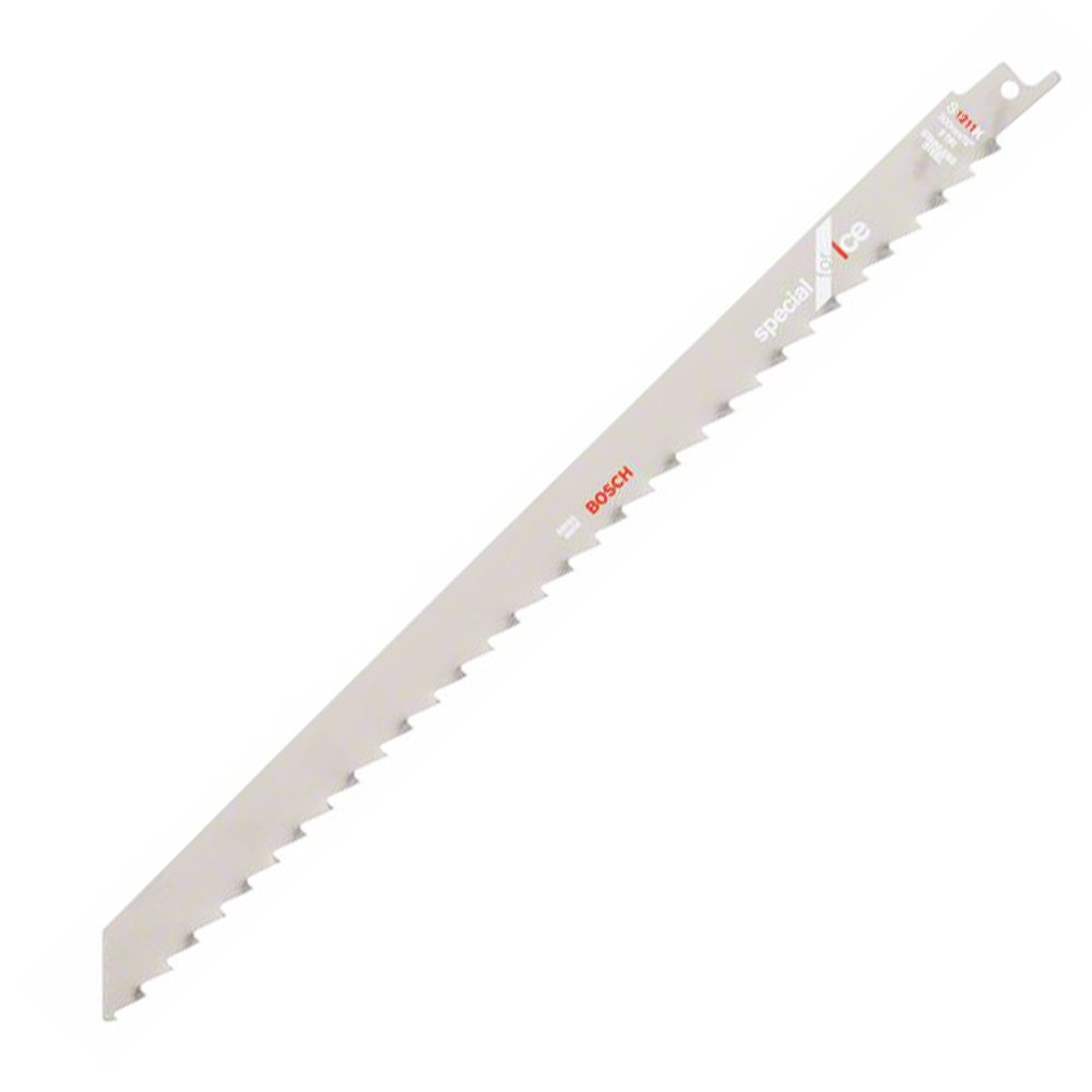 Lâmina de serra recíproca BOSCH de 300 mm, 3 TPI, em aço inoxidável, para corte de gelo/carne - S1211K - 5 peças