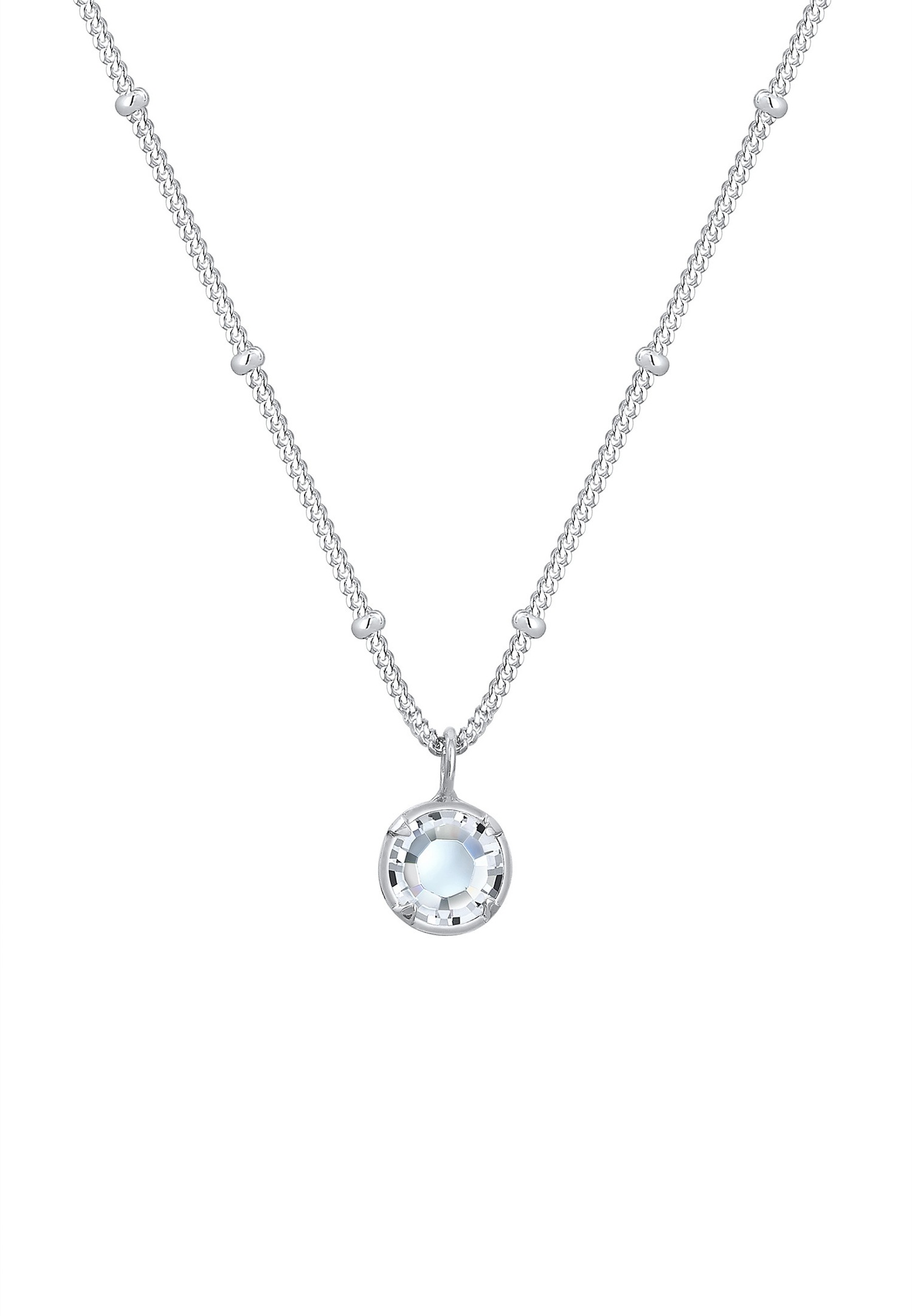 Elli Femme Pendentif Élégant avec Cristaux en Argent Sterling 925