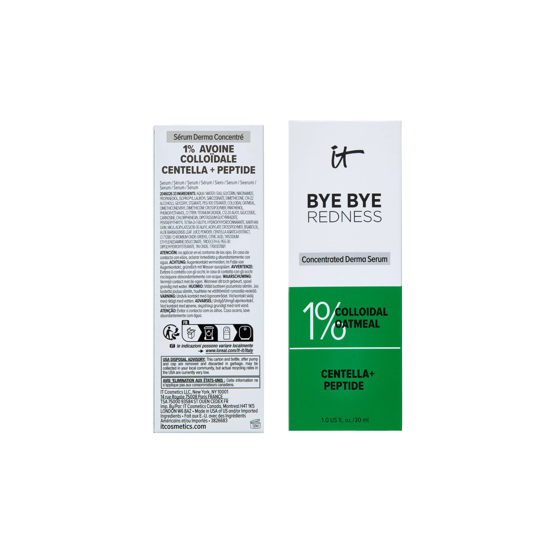 Ser facial Bye Bye Redness Serum 30 ml - IT Cosmetics