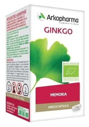 ARKOPHARMA Arkopharma Ginkgo Bio 130 Kapseln für das Gedächtnis