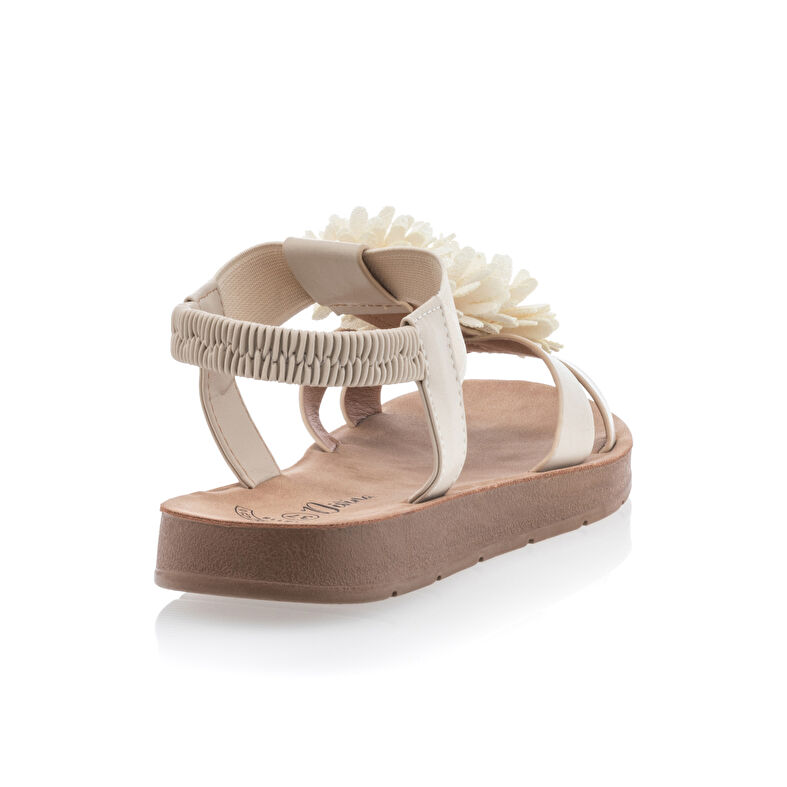 Beige Damen-Sandalen / Zehenfreie Schuhe