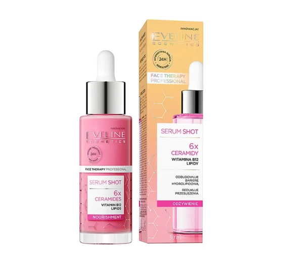 Eveline Cosmetics Serum Shot 6 x Ceramidy odżywcze serum do twarzy 30 ml