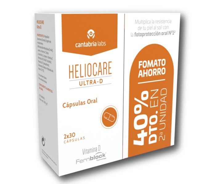 „Heliocare Ultra“ kapsulės „Ultra D“ Apsauga nuo saulės vaistinėje