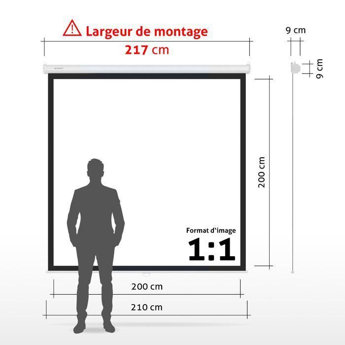 ESMART Economy EXR Toile store enrouleur 200 x 200 cm (111
