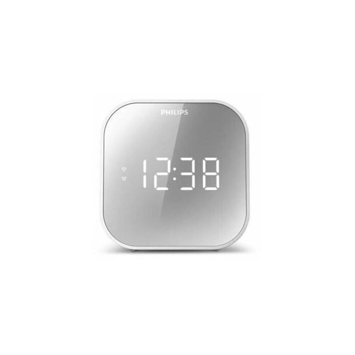 Radio reloj Philips TAR4406 con acabado de espejo