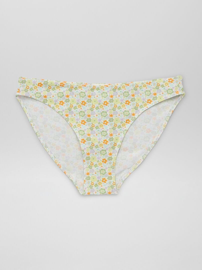 Set van 3 slips met print - WIT