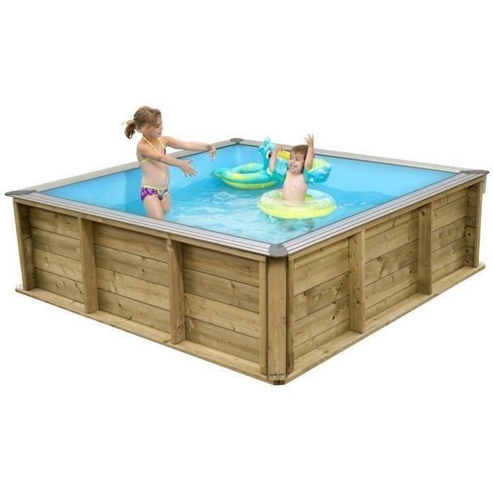 PISTOCHE Houten kinderzwembadje 2x2m