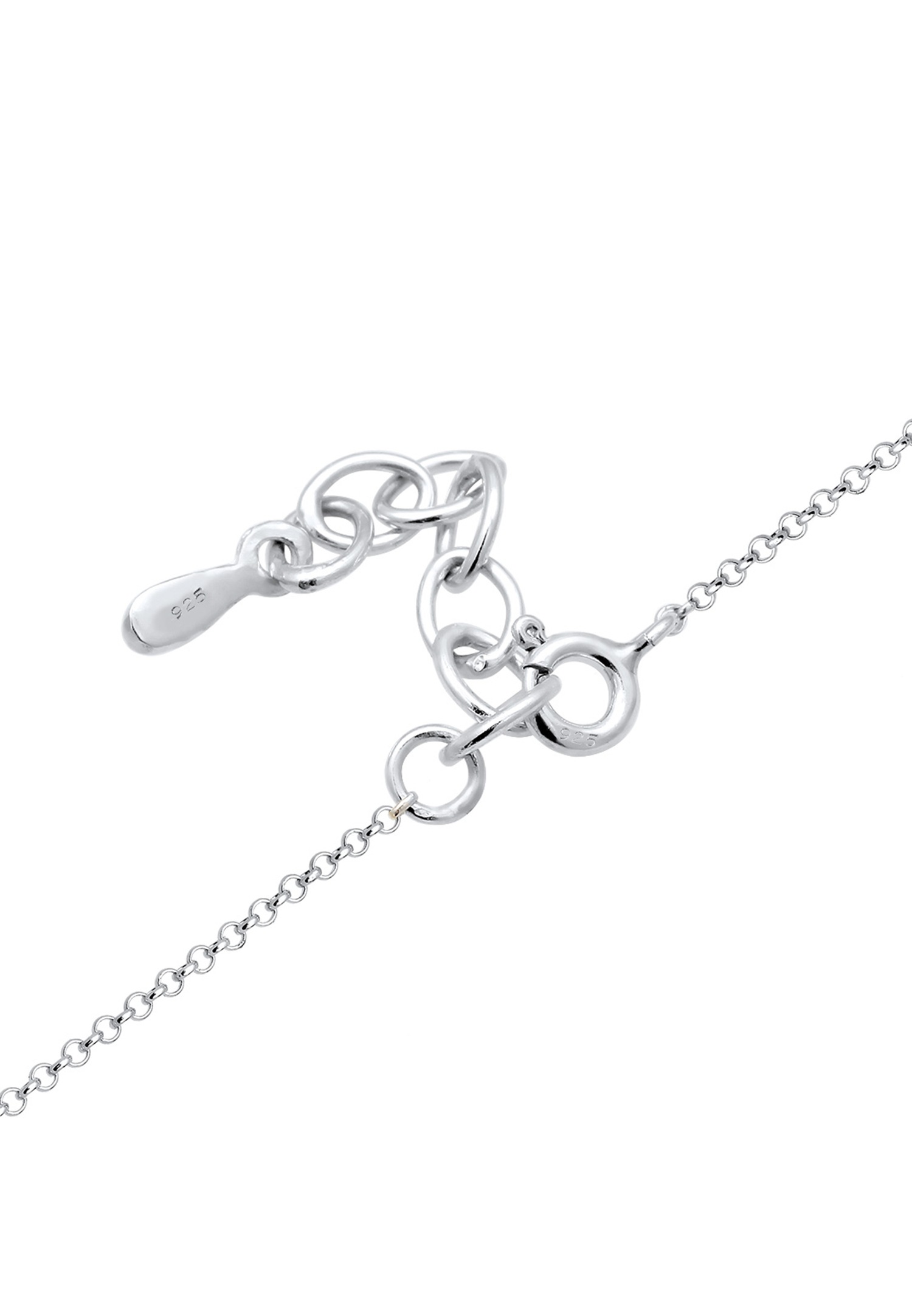 Elli Femme Boule Fleur avec Cristal - (925/1000) Argent