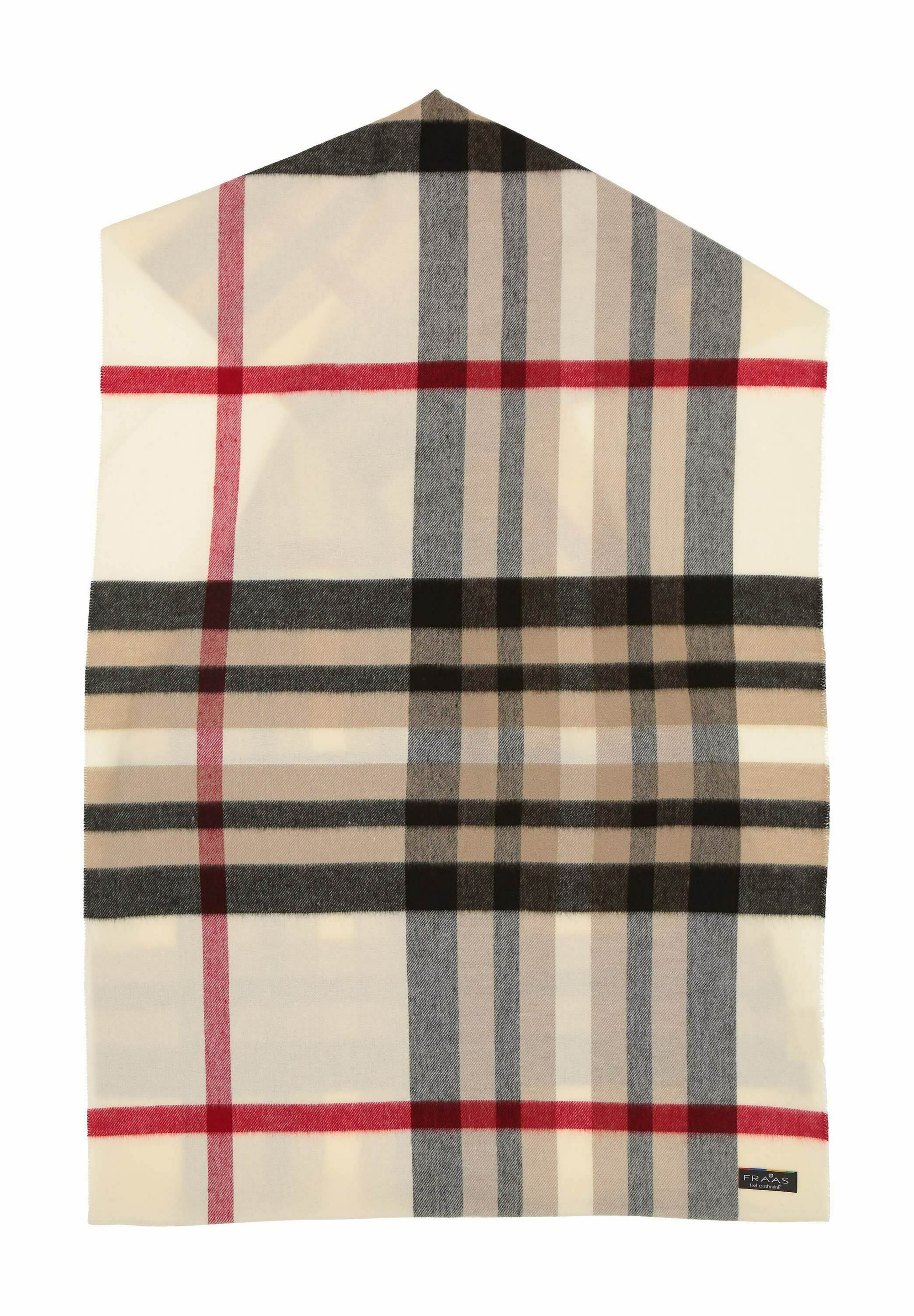 FRAAS PLAID KARO CASHMINK LOOP - Snood - blanc cassé