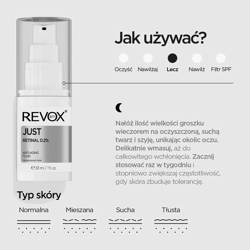 Revox B77 JUST Retinal 0,2% Fluid – Multi-korrigierendes Anti-Aging-Fluid