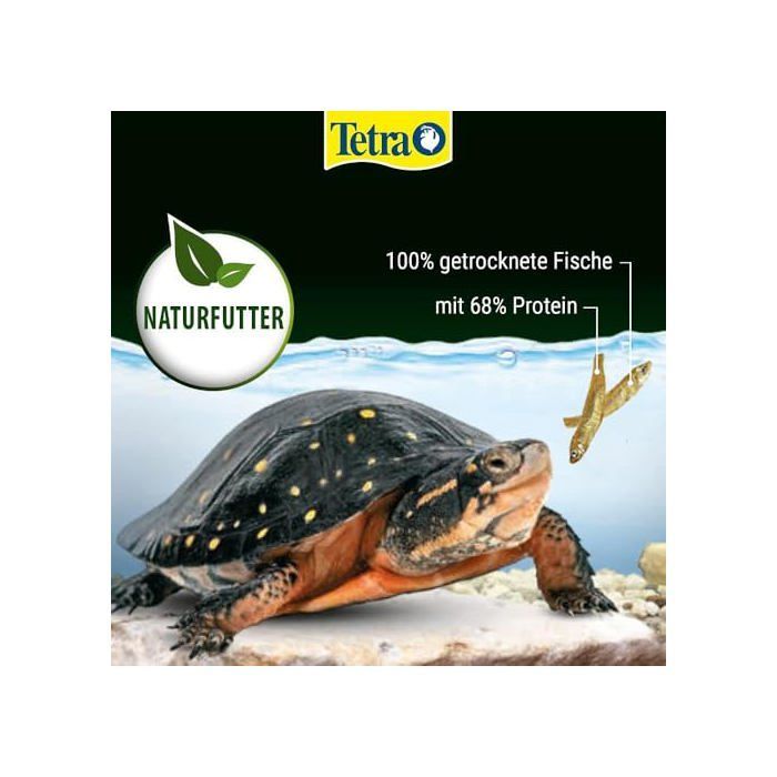 Alimento para tortugas acuáticas Tetra - Anchoas deshidratadas - 1 L - 68 % de proteína - Natural - Sin alérgenos - Gránulos XL