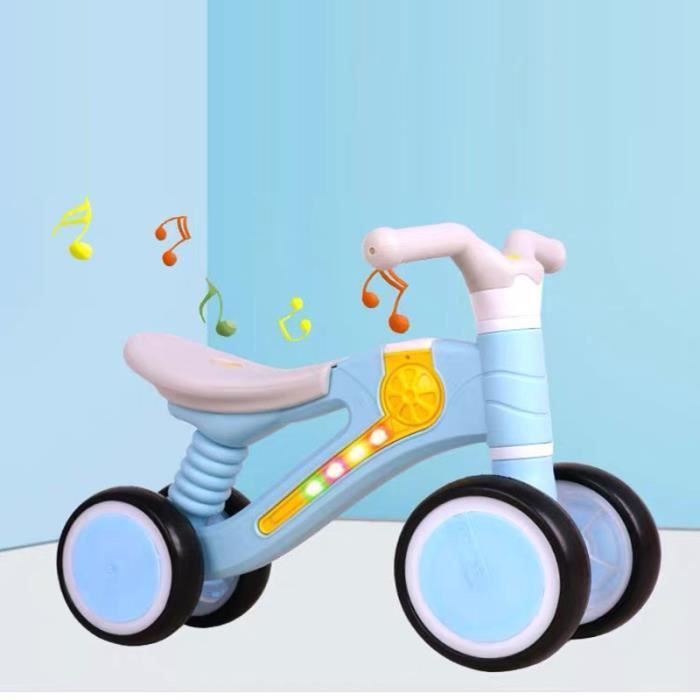 Bicicleta de equilibrio para bebés - ZGEER - Cuadriciclo infantil - Azul