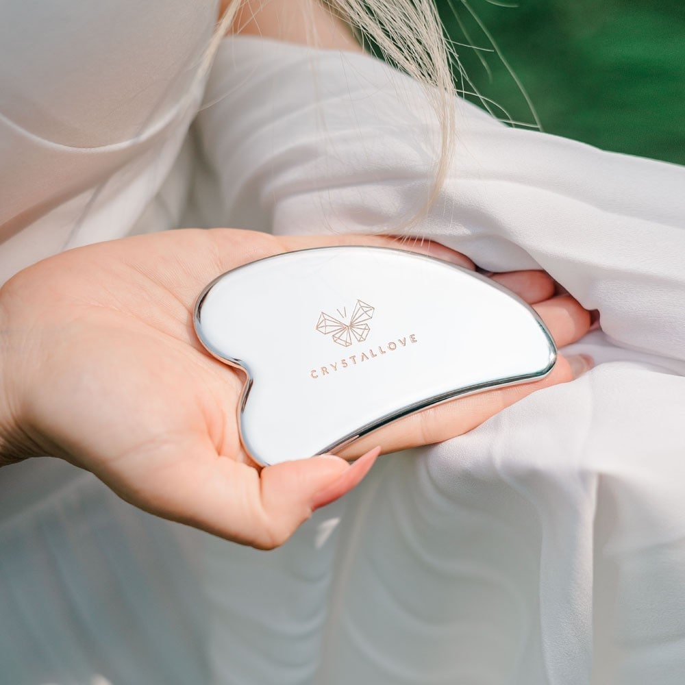 Crystallove Cryo Ice Gua Sha gezichtsmassageapparaat - 1 stuk