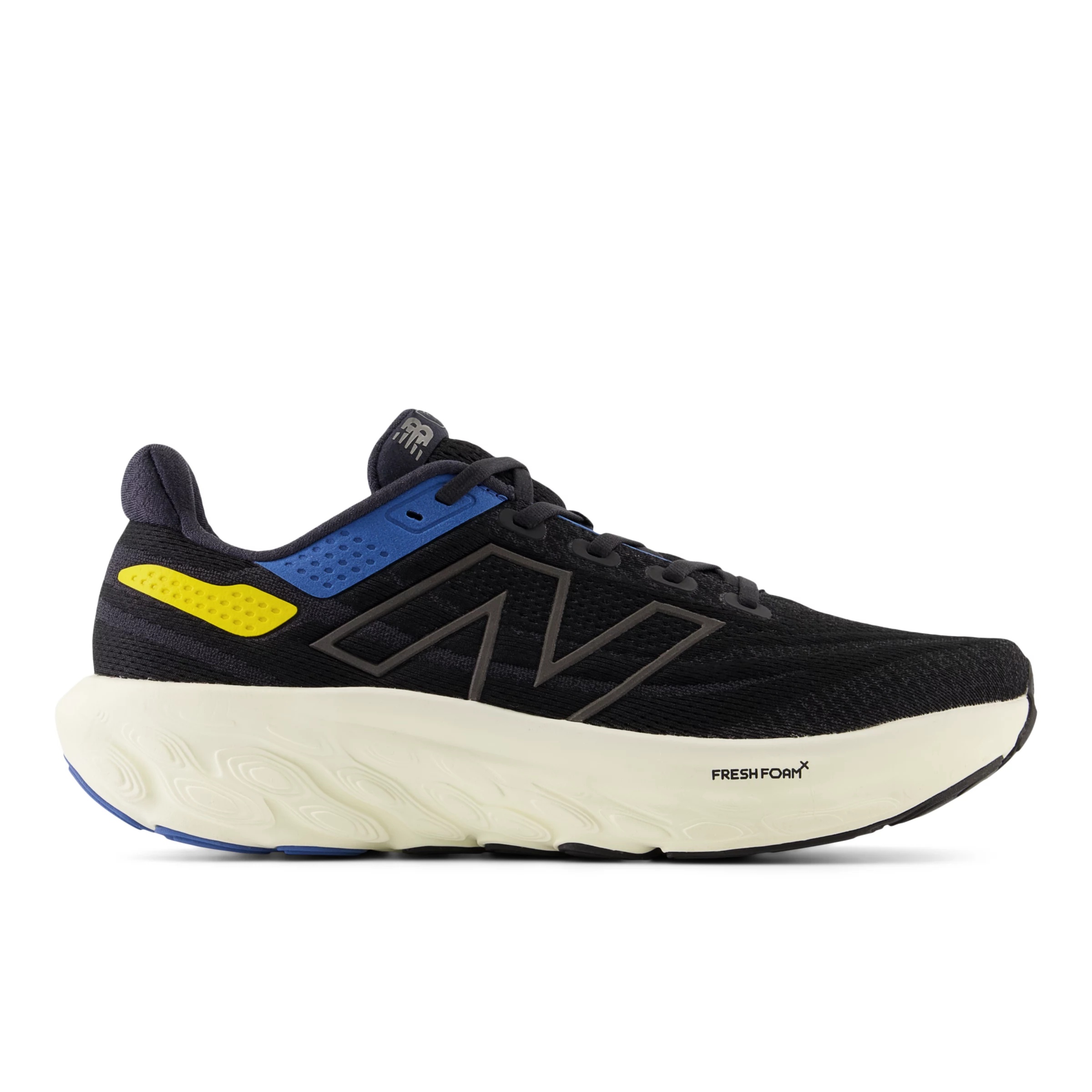 Fresh Foam X 1080 v13 Black con blue agate e ginger lemon