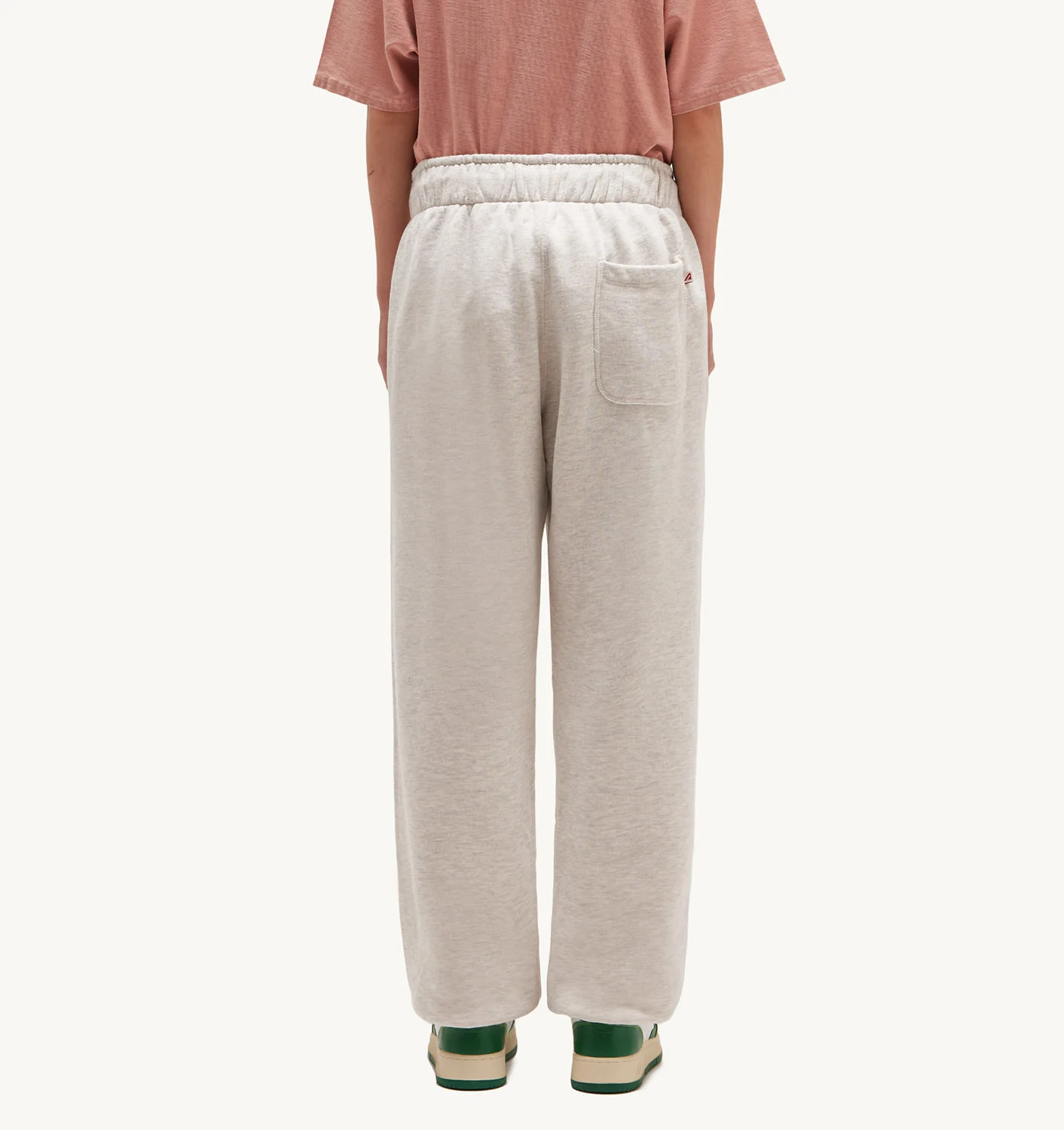 PANTALONI DE JOGGER DIN JERSEY DE BUMBAC PERIAT GRI MELANGE