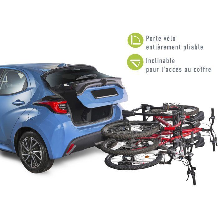 Portabicicletas para coche Green Valley Disco para 3 bicicletas - Portabicicletas para coche