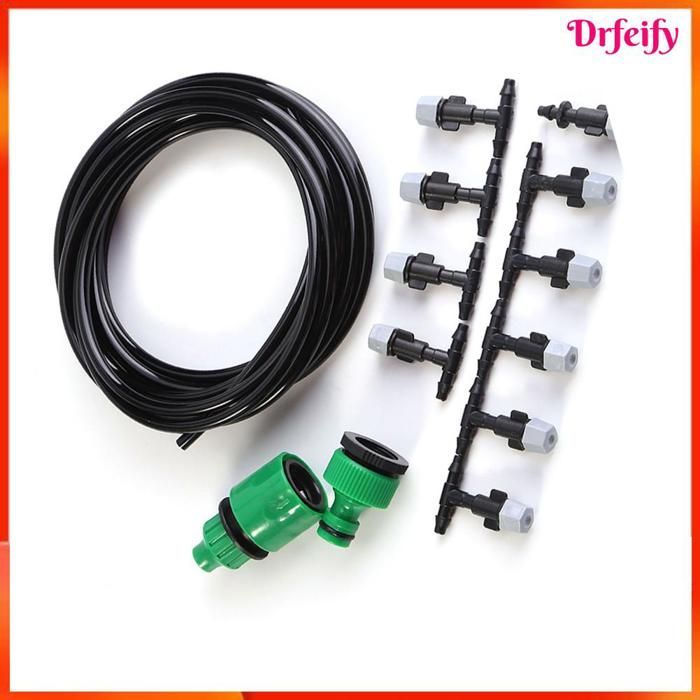 Kit di irrigazione a goccia - AKOZON - 5/10/15 m - ugello removibile - filtro anti-intasamento - nebulizzazione ≤70µm