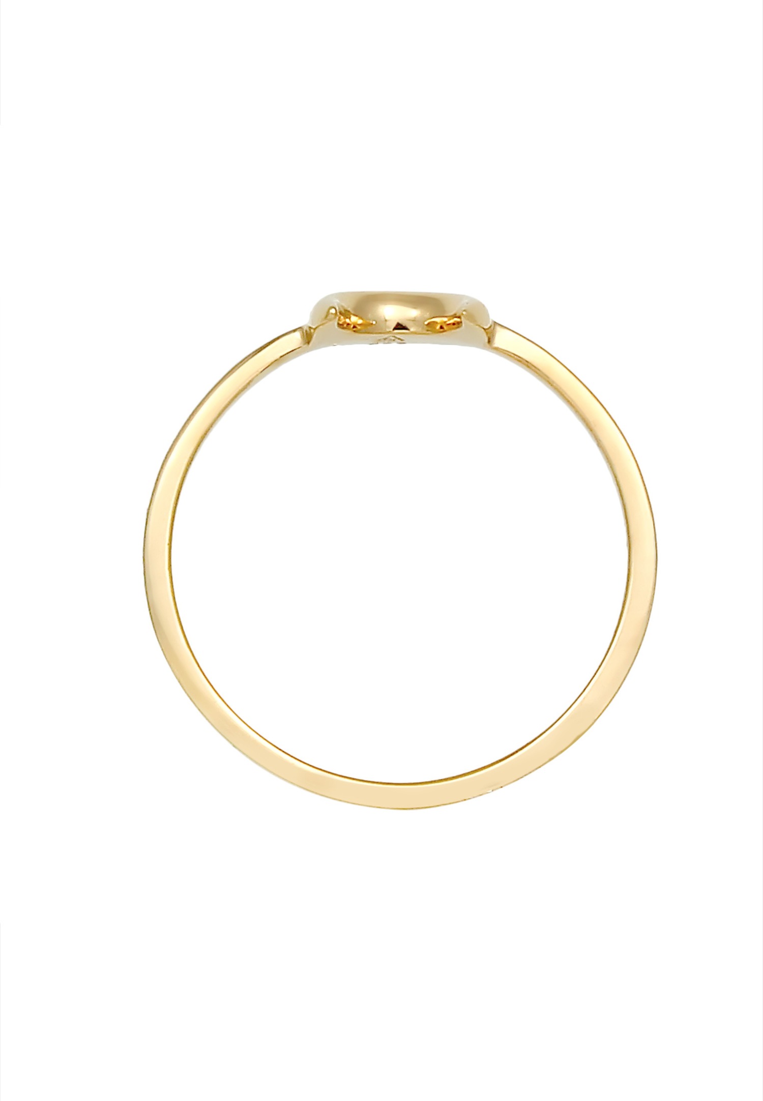 Elli Femme Half Moon Astro Basic Trend en argent sterling 925 plaqué or