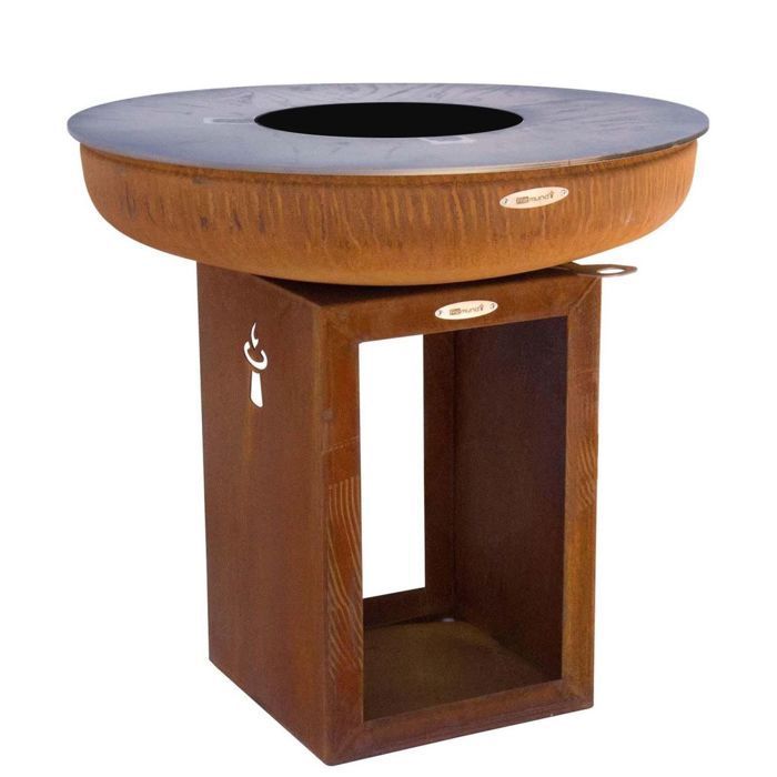 Barbecue brasero en acier  Carus Diamètre 82 cm Hauteur 80 cm