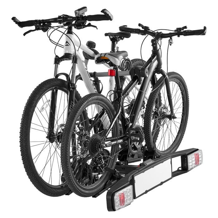 Portabiciclette DUOKU JH803 - Pieghevole e bloccabile - 2 biciclette - Attacco da 5 cm