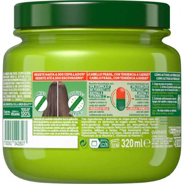 Fructis Vitamin C Force Hair Bomb Biotin maska Maske za kosu