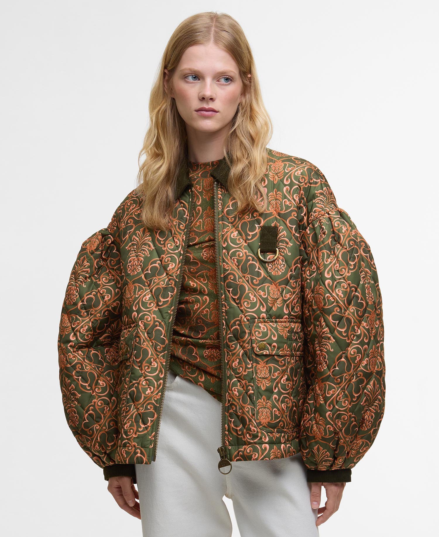 Barbour BARBOUR FARM RIO LUISA QUILT - Könnyű kabát - zöld