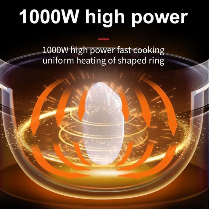 Olla eléctrica a presión de 6 litros - Multicocina - Arrocera, función para mantener caliente - Aleación de aluminio - Pantalla LED - 1000 W