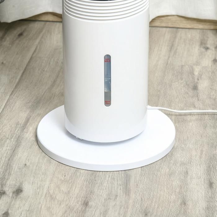 Rafraîchisseur d'Air 3-en-1 Ventilateur Colonne Silencieux Refroidissement par Eau Humidificateur 60W Télécommande Minuteur 8h