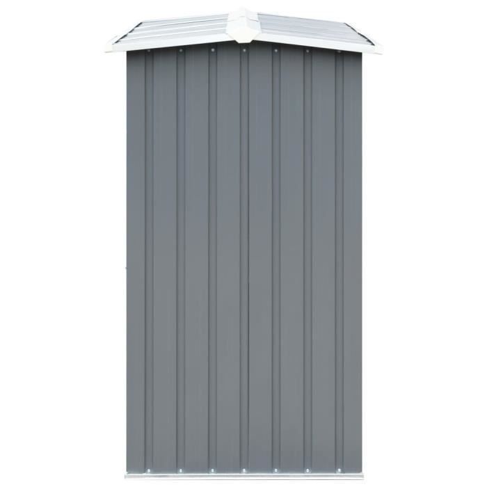 Ξύλινη αποθήκη - vidaXL - 330x92x153 εκ. - Γαλβανισμένο ατσάλι - Γκρι - Ανθεκτική και εύκολη στη συναρμολόγηση