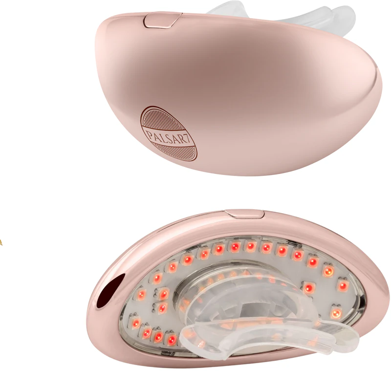 Conjunto exclusivo PALSAR7 com máscara labial LED e ferro galvânico a um preço incrível em ouro rosa.