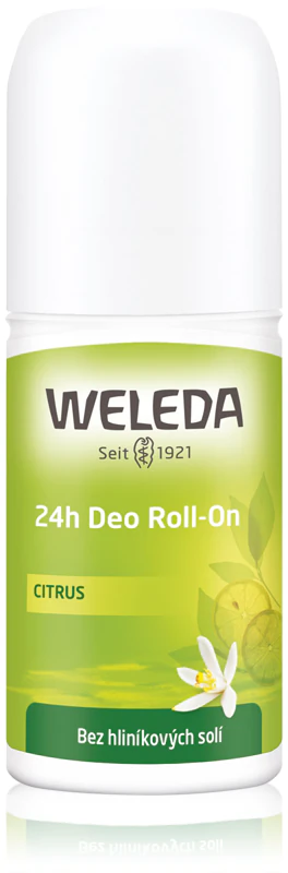 Desodorante roll-on cítrico Weleda sem sais de alumínio