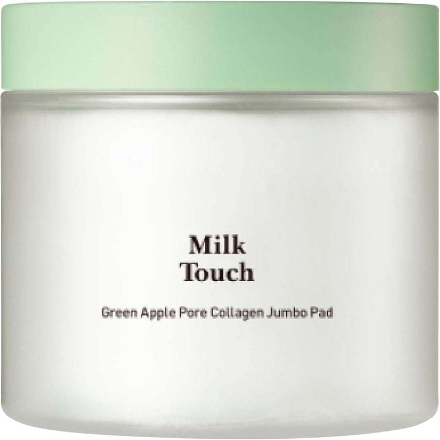 Čistiace tampóny Milk Touch s kolagénom a zeleným jablkom na čistenie pórov, jumbo tampón – 130 ml
