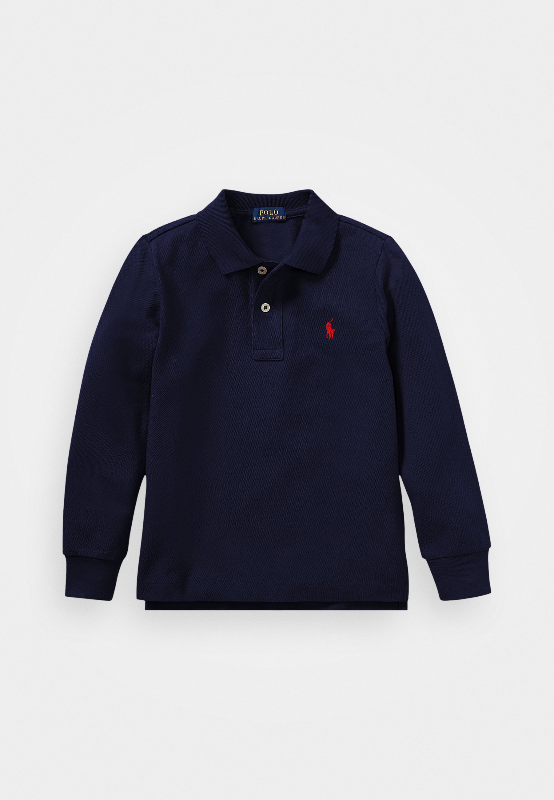 Polo Ralph Lauren katoenen poloshirt met lange mouwen - Poloshirt - marineblauw