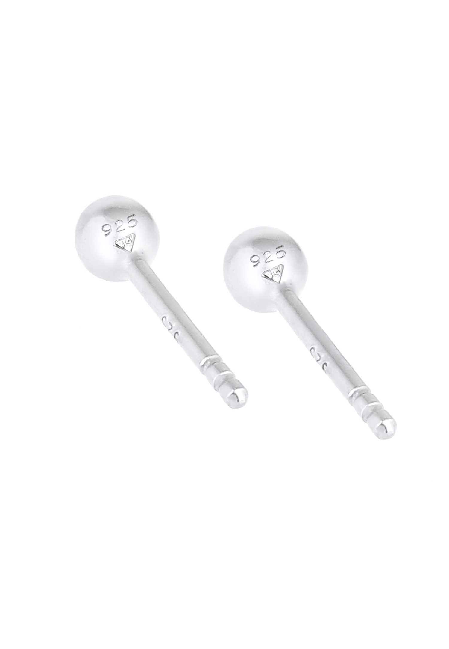 Elli Boucles pour dames Basic Minimal en 925/1000 argent massif