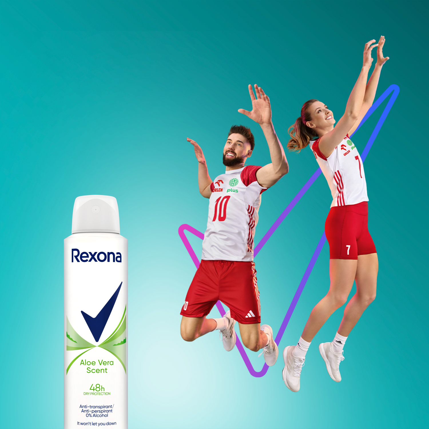Desodorante antitranspirante en spray Rexona para mujer, 150 ml, con aloe.
