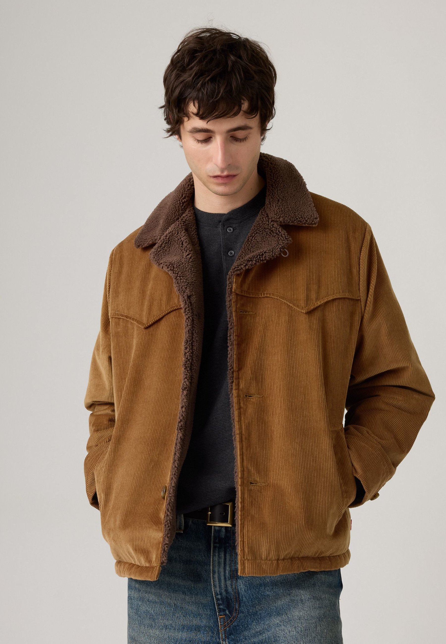 Levi's® DURHAM - Denim jacket - bison