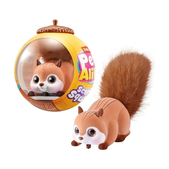 Peluche interactive Zuru France Pets Alive Scurry and Run Squirrel capsule Modèle aléatoire