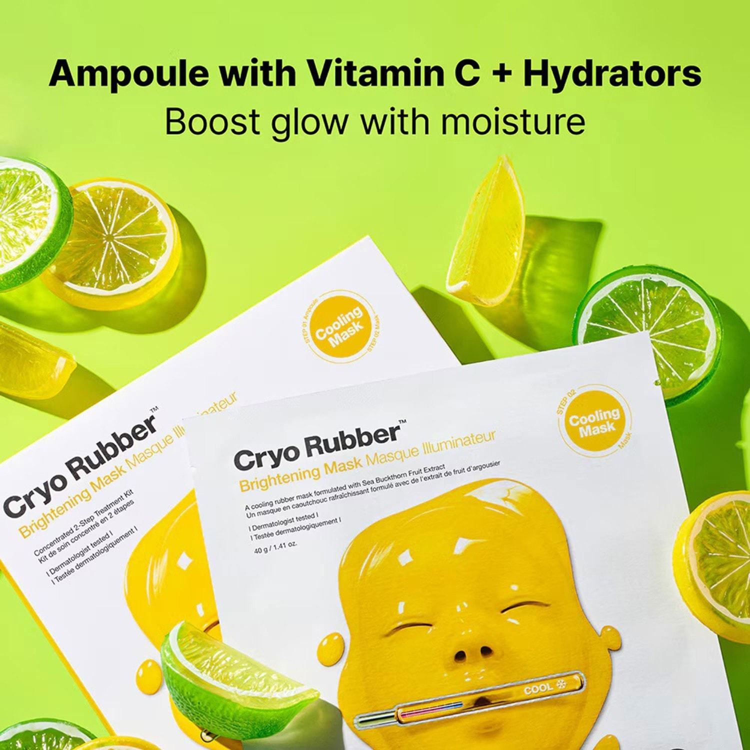 Dr. Jart+ Cryo Rubber™ skaistinamoji lakštinė veido kaukė – 40 g