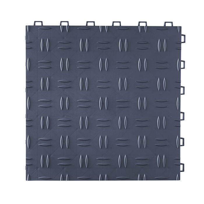 Baldosas para suelo de garaje - Duoku - 30 x 30 cm - Antideslizantes - Doble cara - Gris grafito